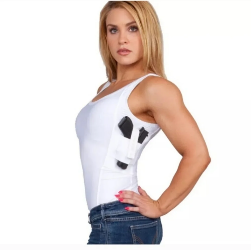UnderTech UNDER COVER EPLC WHITE CREW Sz MED CONCEAL CARRY - Picture 1 of 16